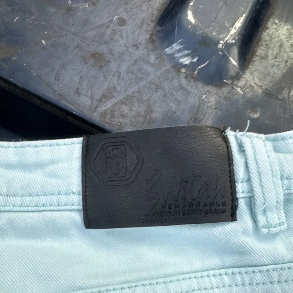 Switch RemarKable Men’s Denim Shorts Size 42 Light Blue Cotton Jean Shorts